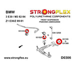 Casquillo del brazo inferior delantero - céntrico 60 mm SPORT Strongflex BMW E36 - contenido