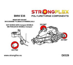 Buje de montaje trasero del diferencial trasero Strongflex BMW E36 - lateral