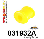 Brazo de cambio - casquillo delantero (ovalado 19 mm) SPORT Strongflex BMW G42 RWD - vista frontal