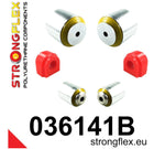 Kit de bujes de suspensión delantera Strongflex BMW G42 RWD - vista frontal