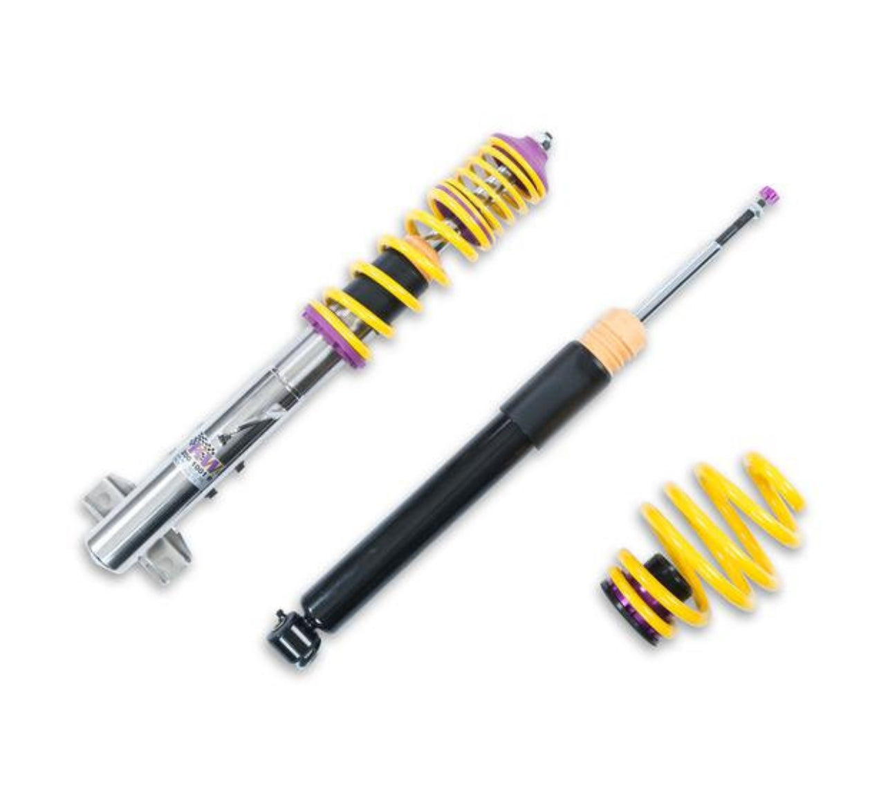 Suspensión KW Variante 2 para BMW E36 – Altura y Rebote Regulables, Inox-Line